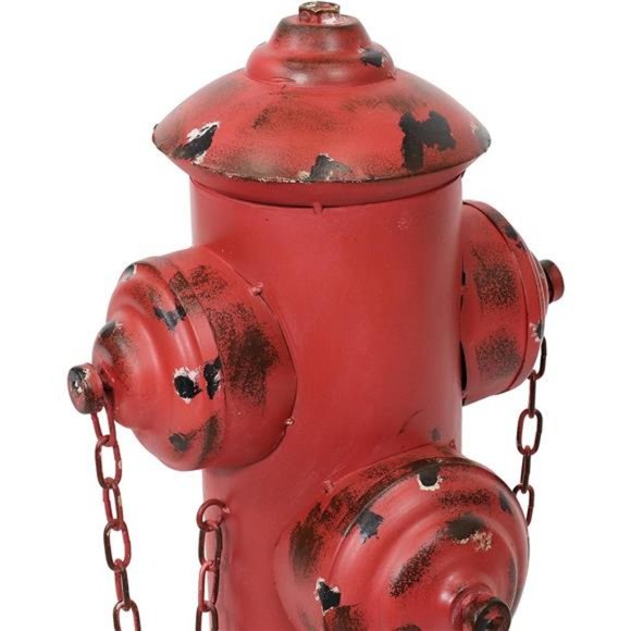 21.5-Inch Fire Hydrant Metal Garden Accent Dog Pee Post for Potty Training - Picture 5 of 7